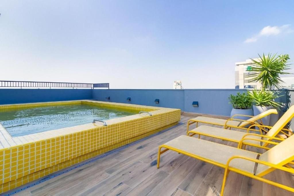 Oasis Urbano: Studio Deslumbrante Com Piscina Na Cobertura By Dabra House- Vn 03 サンパウロ エクステリア 写真